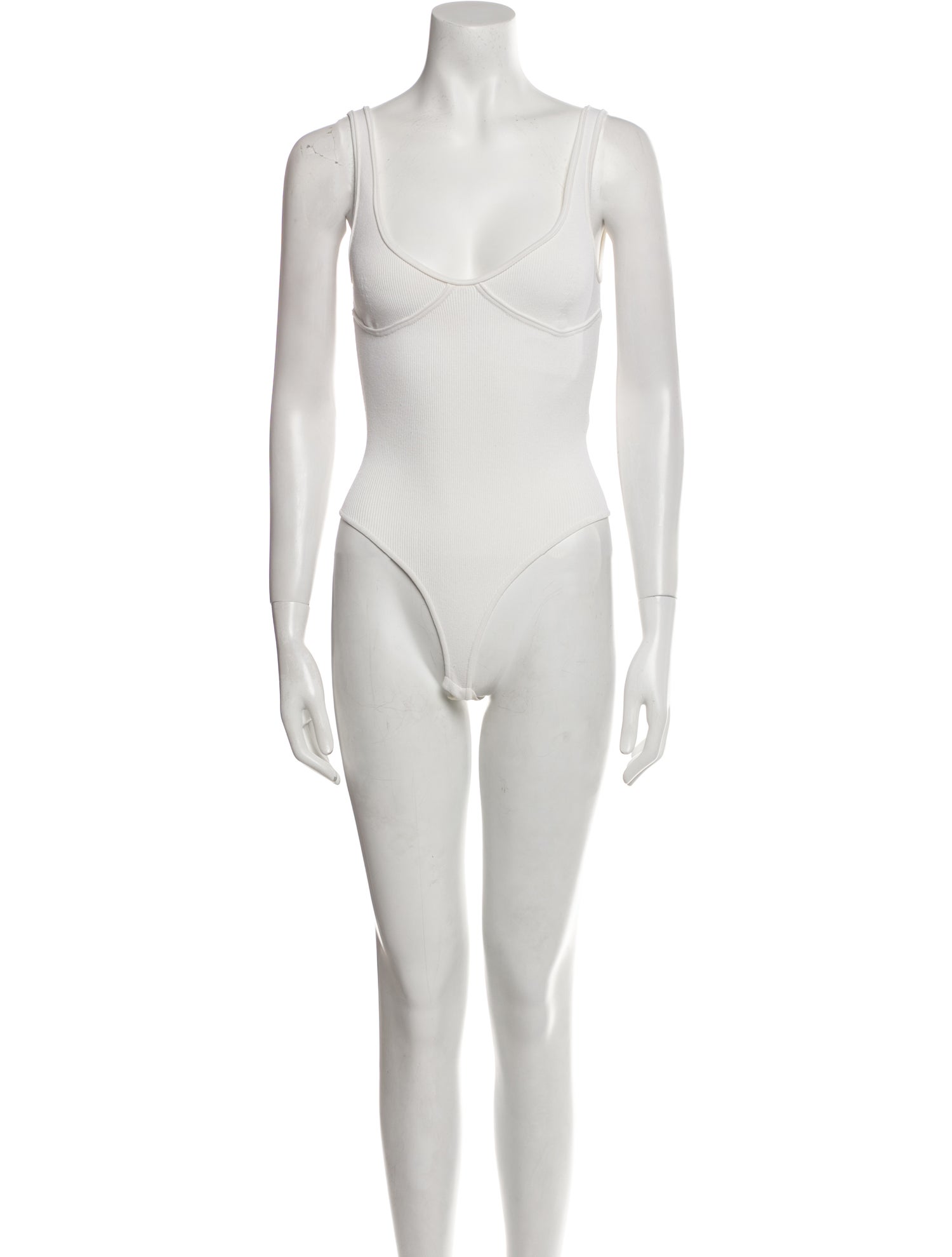 Khaite Square Neckline Sleeveless Bodysuit